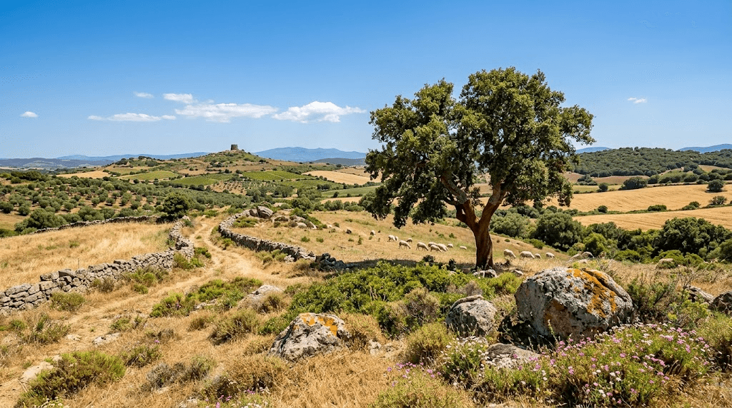 Tecnici Energy Sarda al lavoro su una serie di pannelli fotovoltaici e impianti di climatizzazione in un cantiere in Sardegna